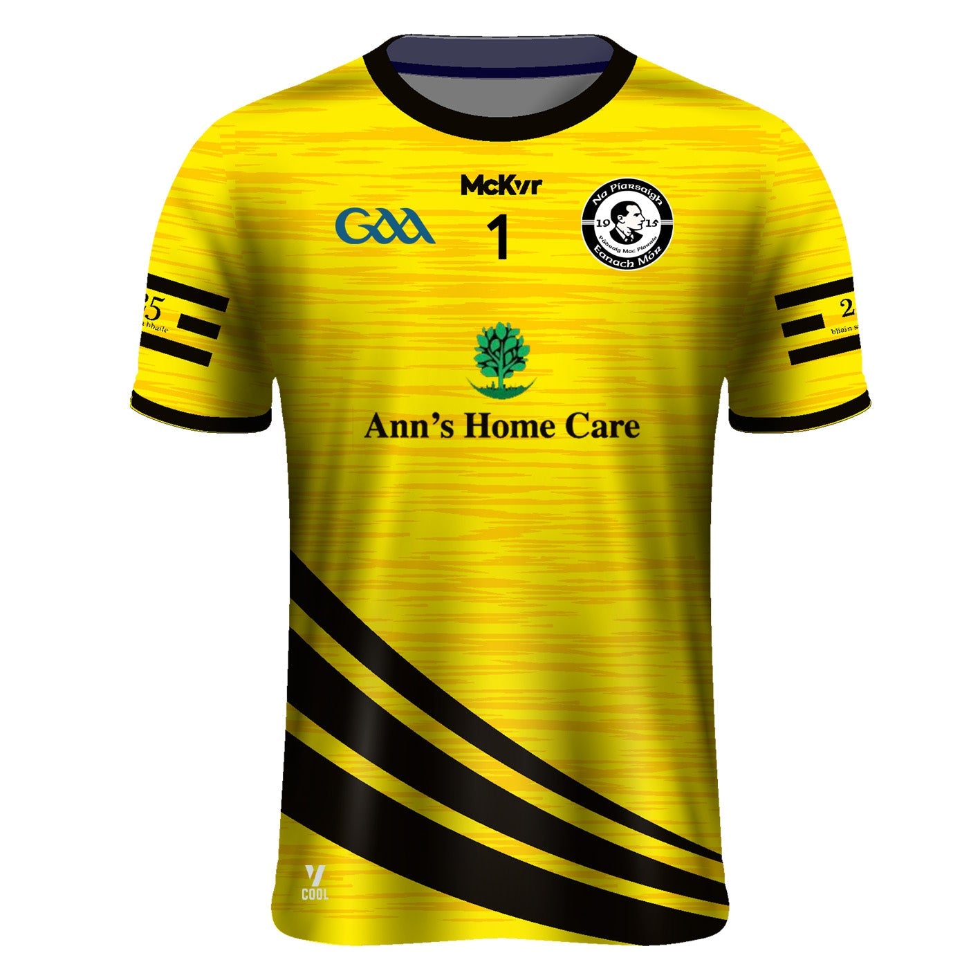 Mc Keever Na Piarsaigh Eanach Mor CLG Goalkeeper Jersey - Adult - Yellow/Black