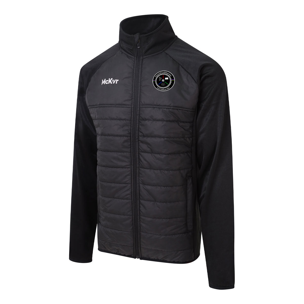 Mc Keever Naomh Labhaoise CLG Core 22 Hybrid Jacket - Youth - Black