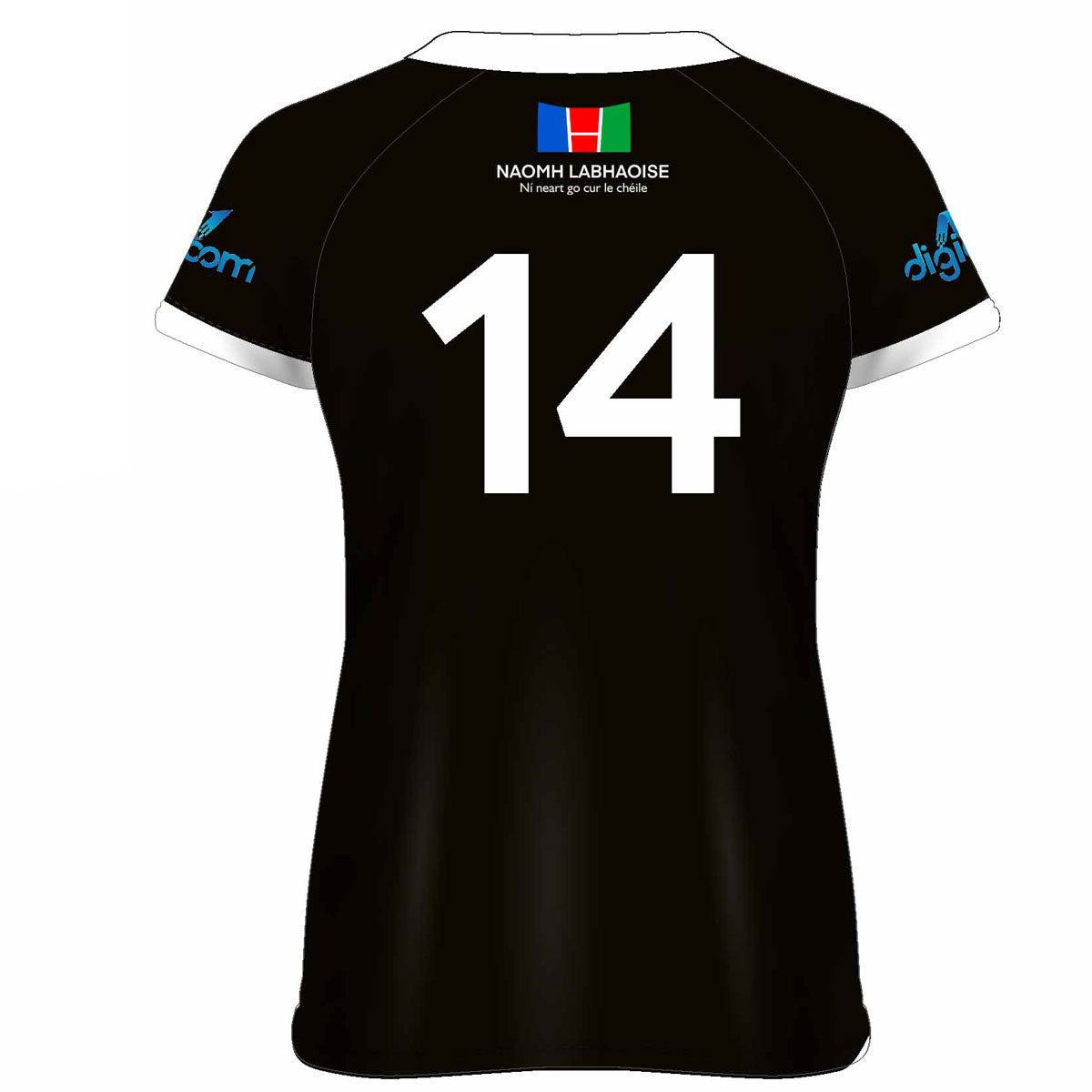 Mc Keever Naomh Labhaoise CLG Numbered Playing Jersey - Womens - Black