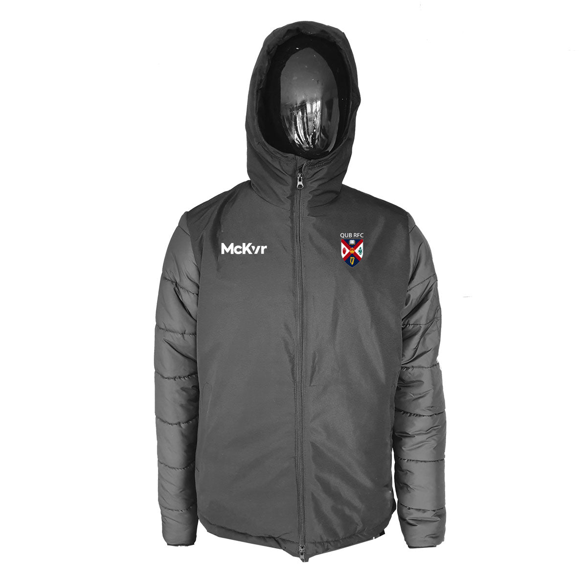 Mc Keever QUB RFC Core 22 Stadium Jacket - Adult - Black