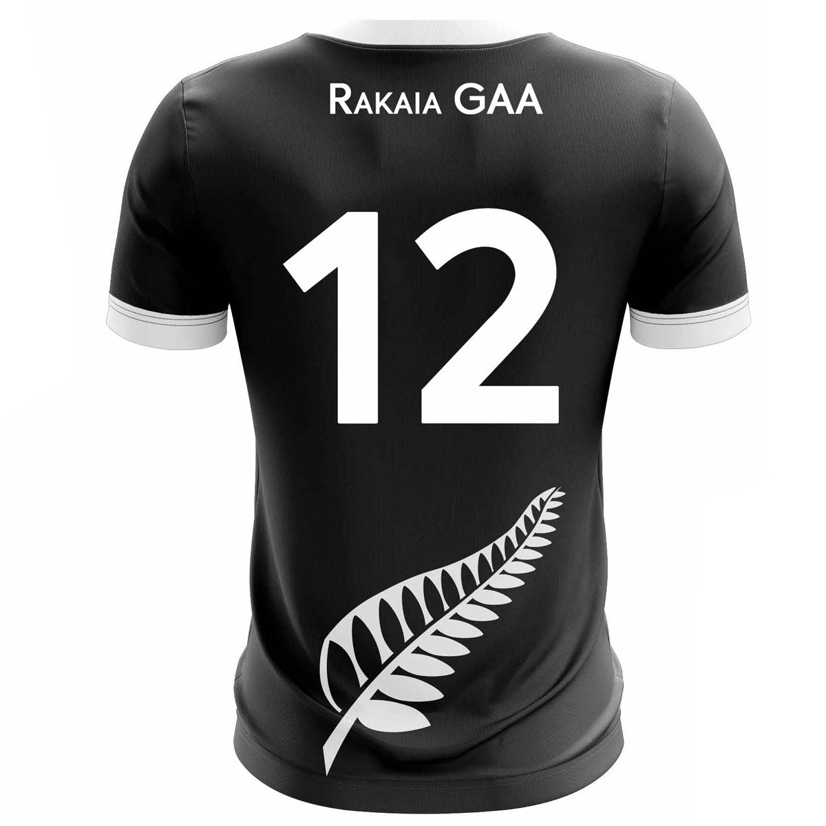 Mc Keever Rakaia GAA Numbered Outfield Jersey - Womens - Black/White