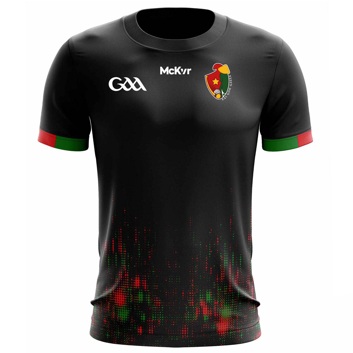 Mc Keever Saigon Gaels GAA Training Jersey - Adult - Black Player Fit