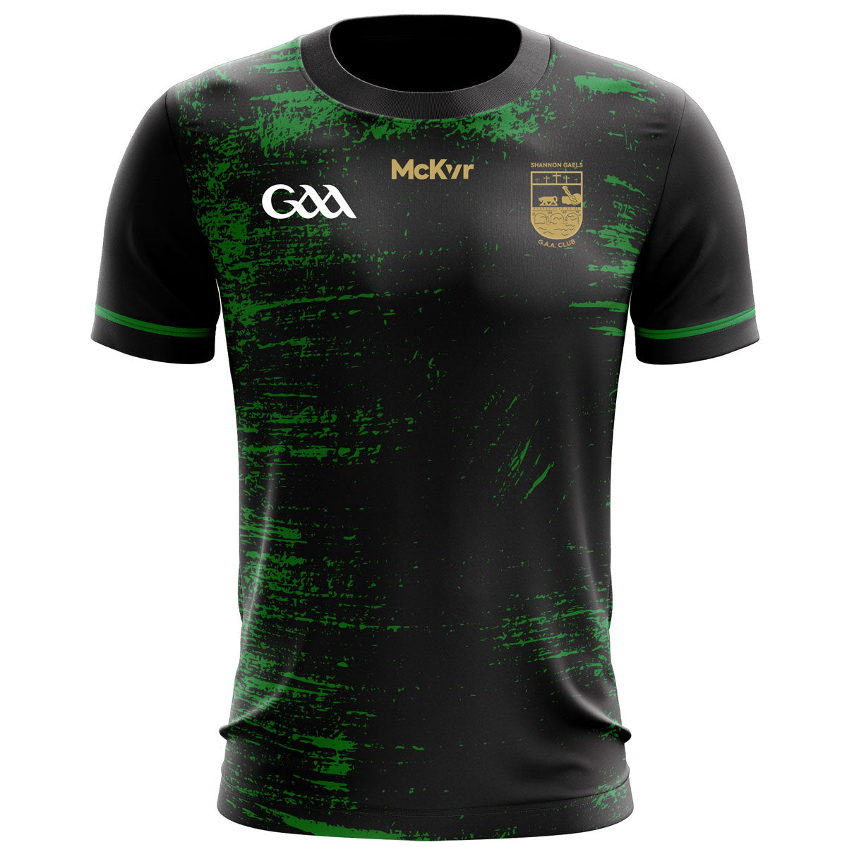 Mc Keever Shannon Gaels GAA Training Camo Jersey - Adult - Black Player Fit