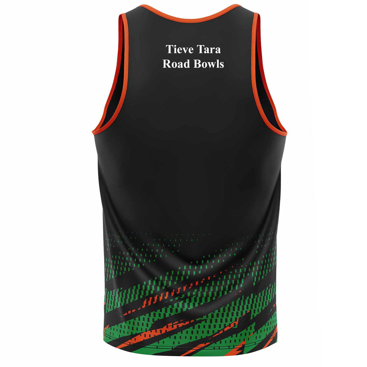 Mc Keever Tieve Tara Road Bowls Vest - Youth - Black/Green/Orange