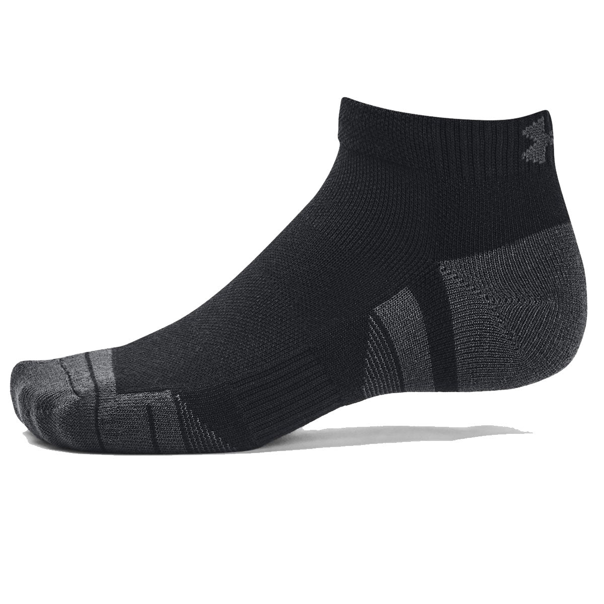 Under Armour Performance Tech 3 Pack Low Cut Socks - Adult - Black/Jet ...