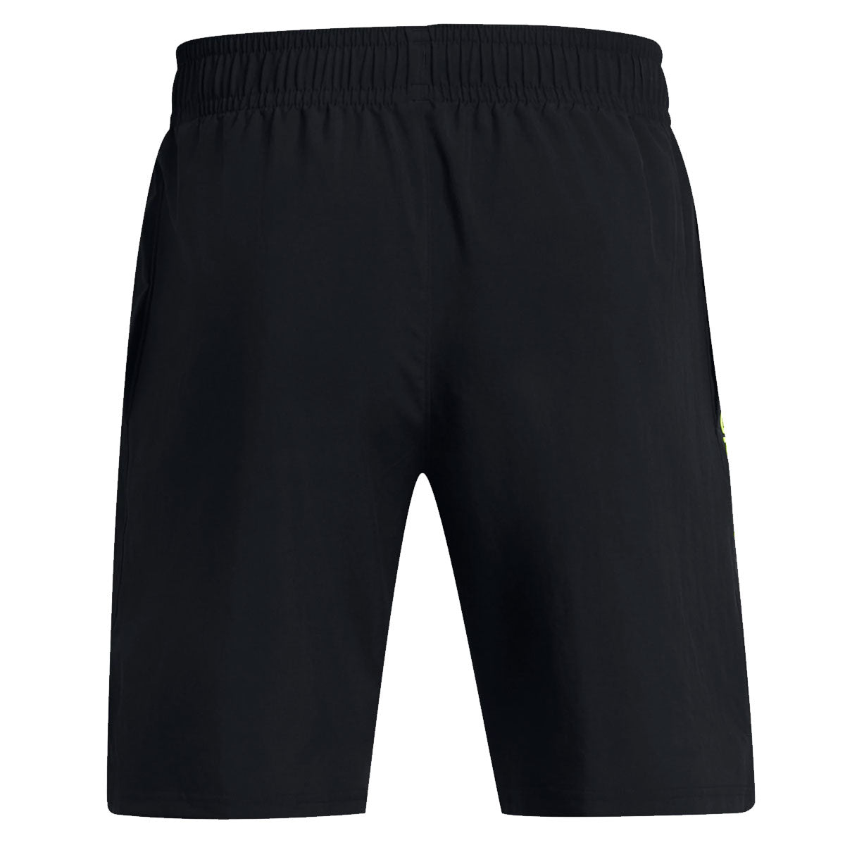 Under Armour Woven Woodmark Shorts - Mens - Black/High Vis Yellow