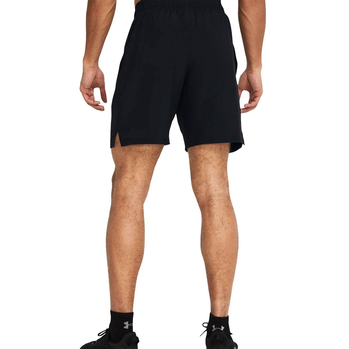 Under Armour Woven Woodmark Shorts - Mens - Black/High Vis Yellow