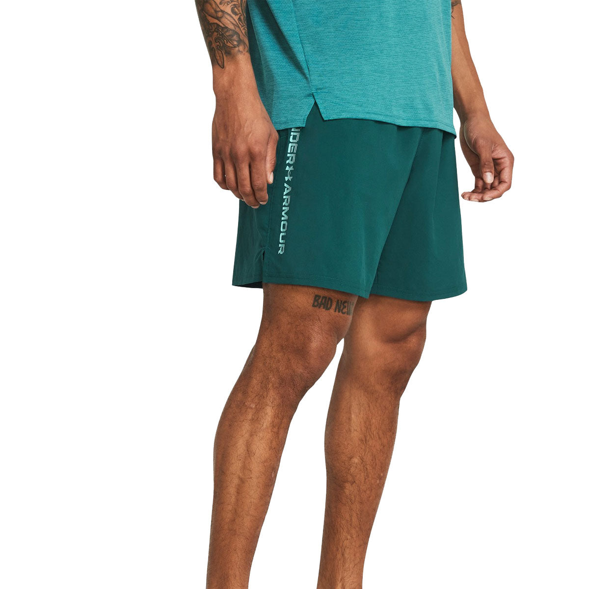 Under Armour Woven Woodmark Shorts - Mens - Hydro Teal/Radial Turquoise